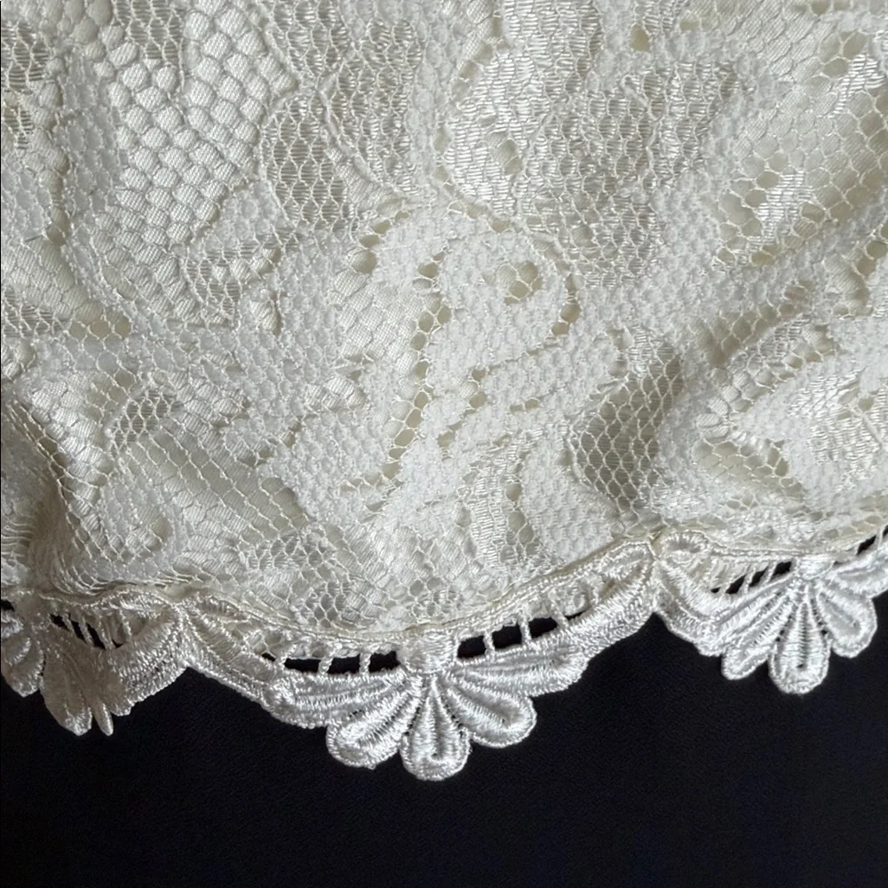 Gunne Sax Jessica McClintock Vintage Cocktail Dress Sleeveless Lace USA made 5/6 - Picture 7 of 9